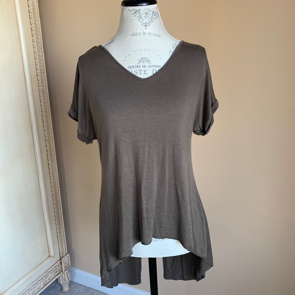 Olive Green flowy shirt